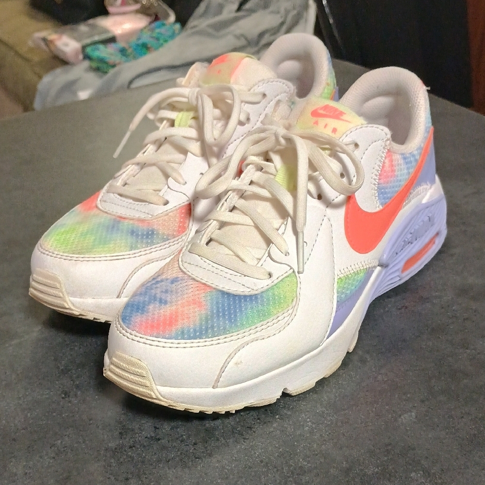 Nike Air Max Excee Tye-Dye with White and Multicolor Accents - Picture 2 of 7